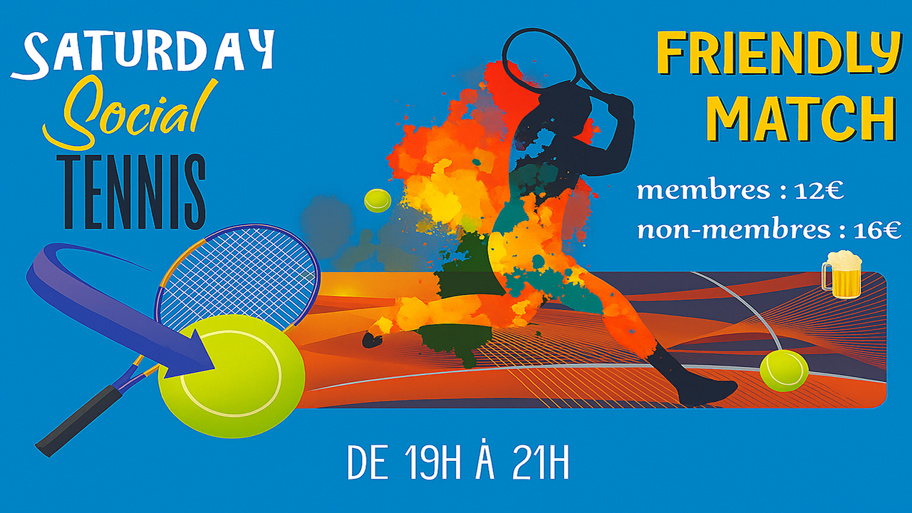 Social tennis: Samedi 27 septembre