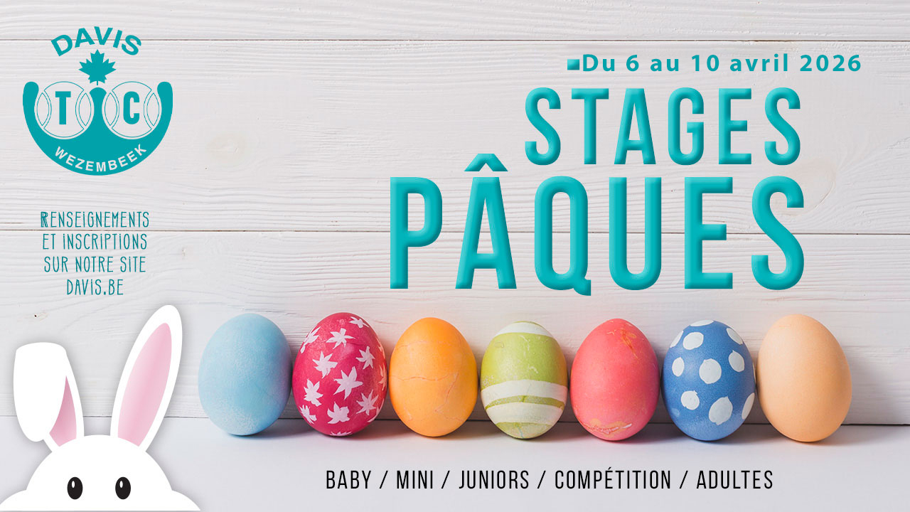STAGE de Pâques : 6/4 au 10/4
