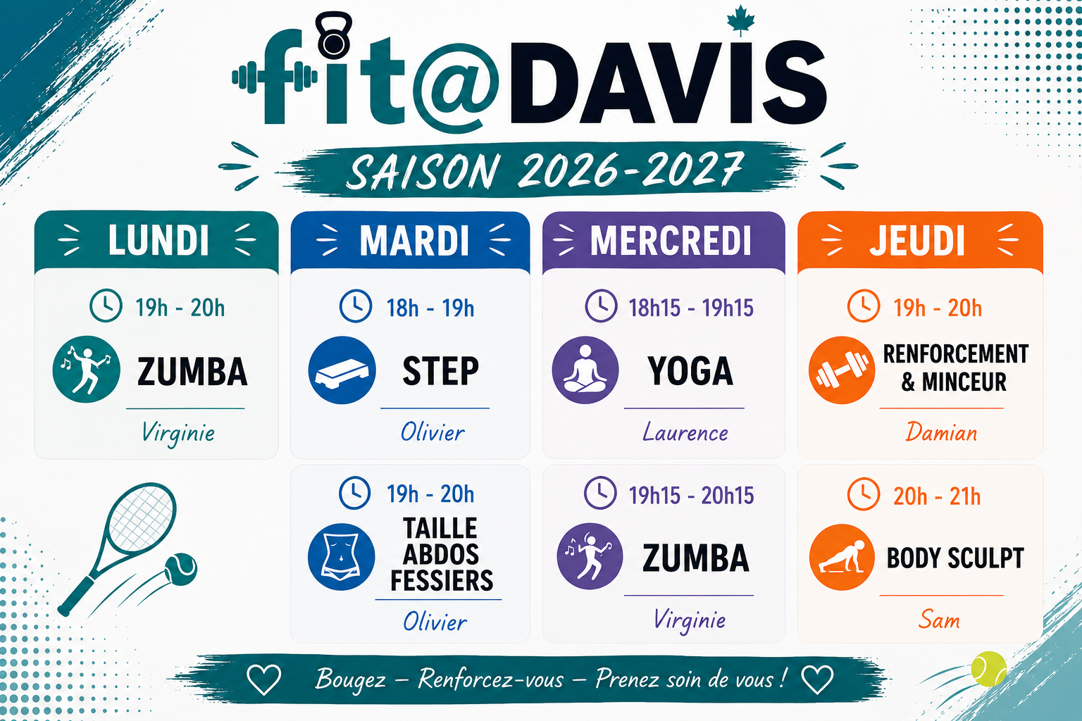 Nouvelle saison Fit@Davis !
